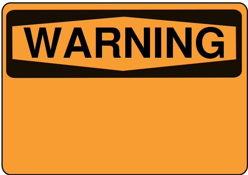 Warning Sign Clip Art - ClipArt Best