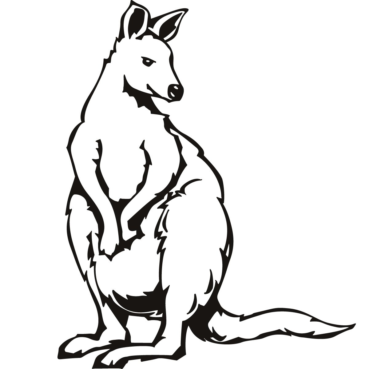 kangaroo face clipart - photo #23