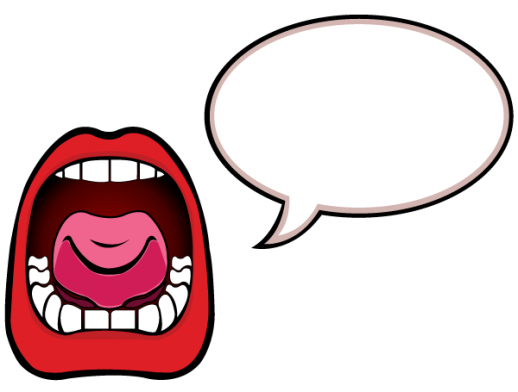 1,567 views Open Mouth With Speech Bubble Illustration Vector - AI - Free ...