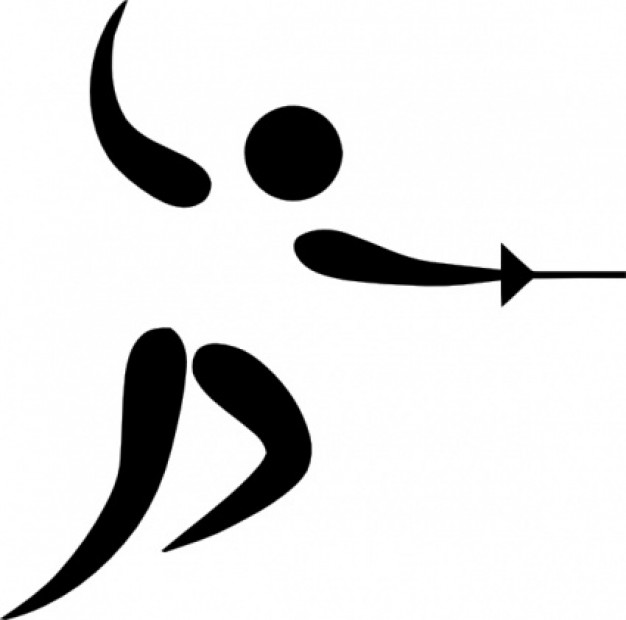 Olympic Sports Fencing Pictogram clip art | Download free Vector