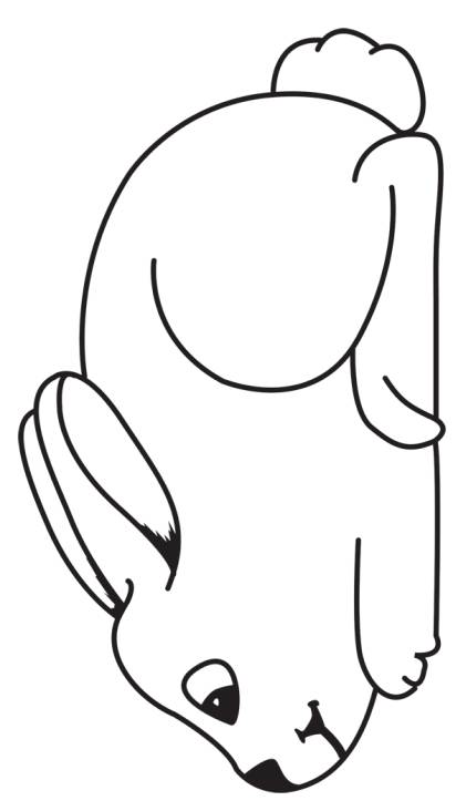 Bunny Outline - ClipArt Best