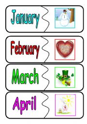 English teaching worksheets: Months of the year