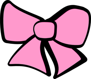 Hair Bow Pink clip art - vector clip art online, royalty free ...