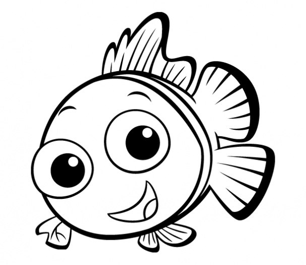Small Fish coloring page | Super Coloring