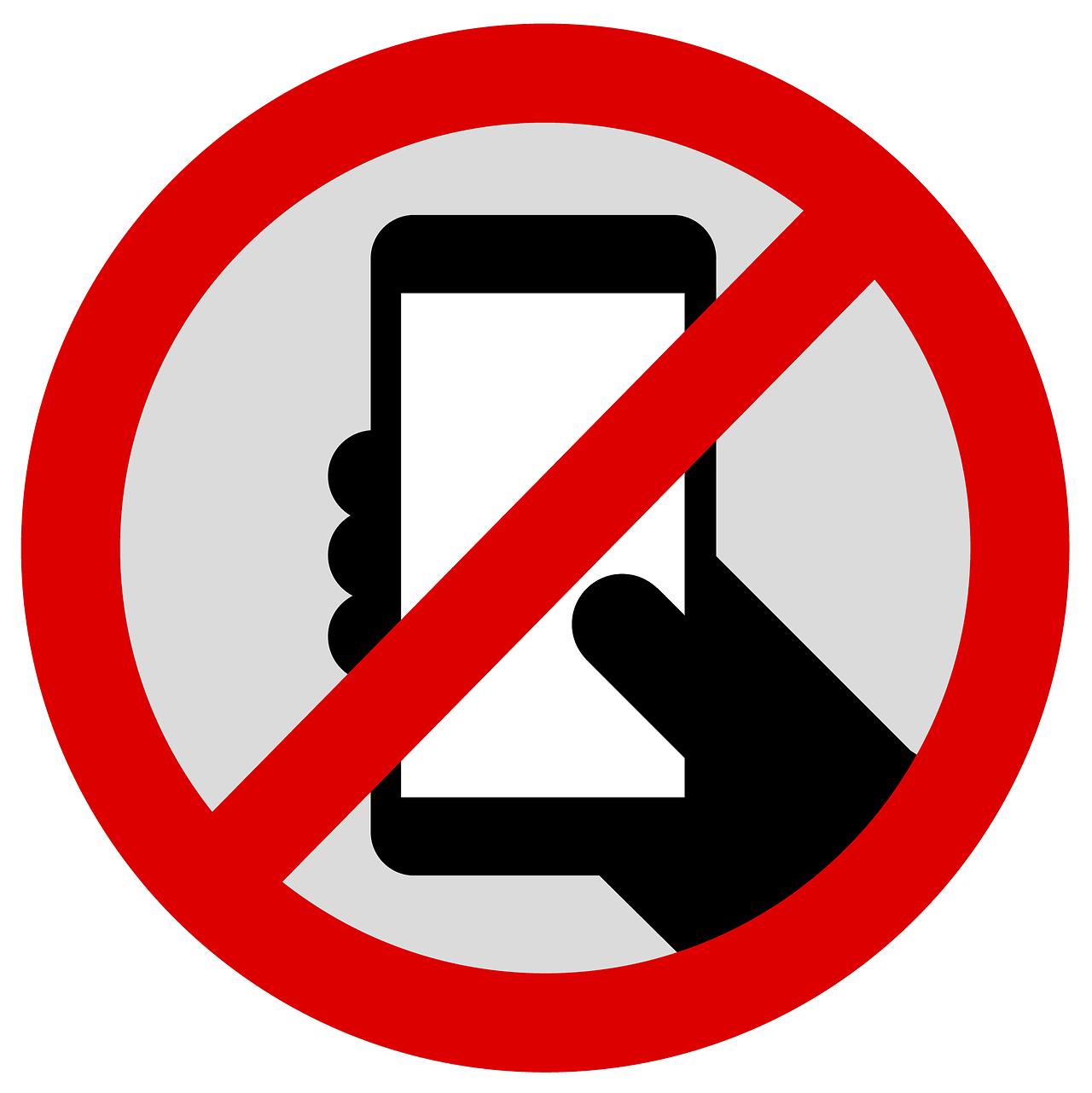 no mobile phone clipart - photo #7