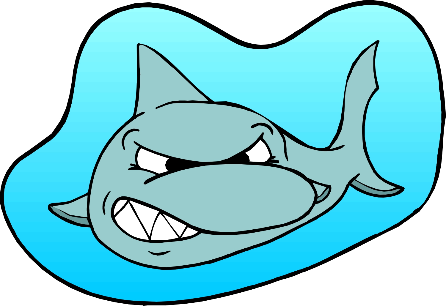 free clip art cartoon sharks - photo #11