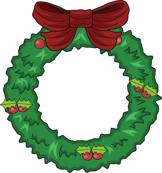 holiday clip art wreaths - photo #12