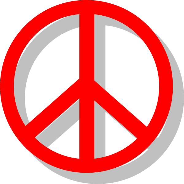 Peace Sign clip art Free Vector / 4Vector
