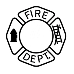 fire chief badge Colouring Pages