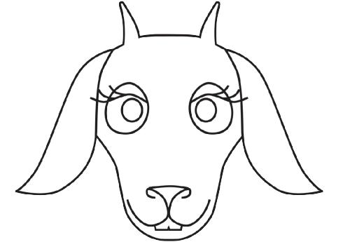 goat face Colouring Pages