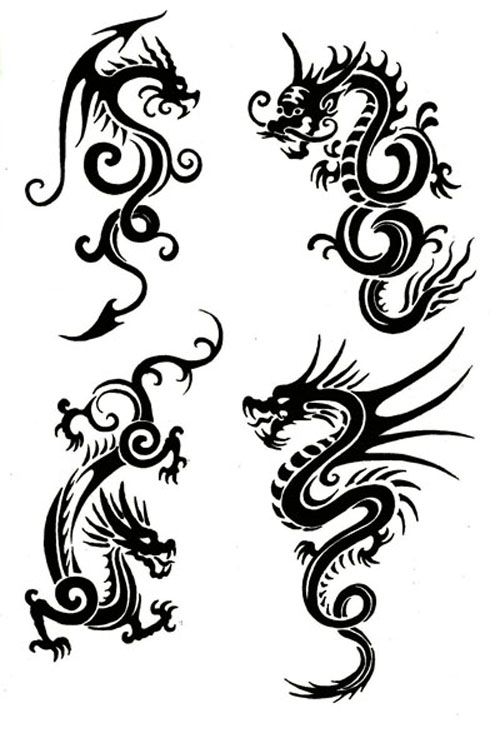 Tribal Dragon Tattoos | Dragon ...