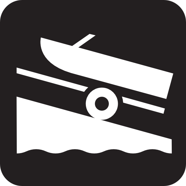 Boat Launch Black Clip Art - vector clip art online ...