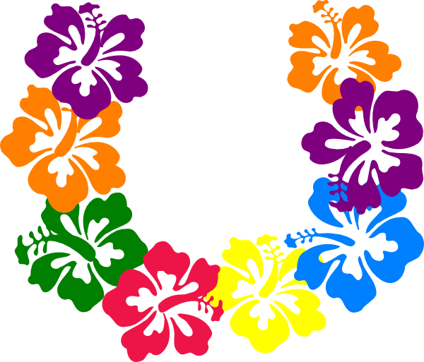 Hawaiian Flowers Cartoon