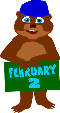 Woodchuck Graphic for Ground Hog Day