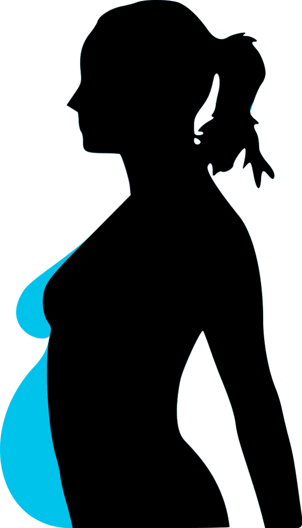 pregnant silhouette clipart -