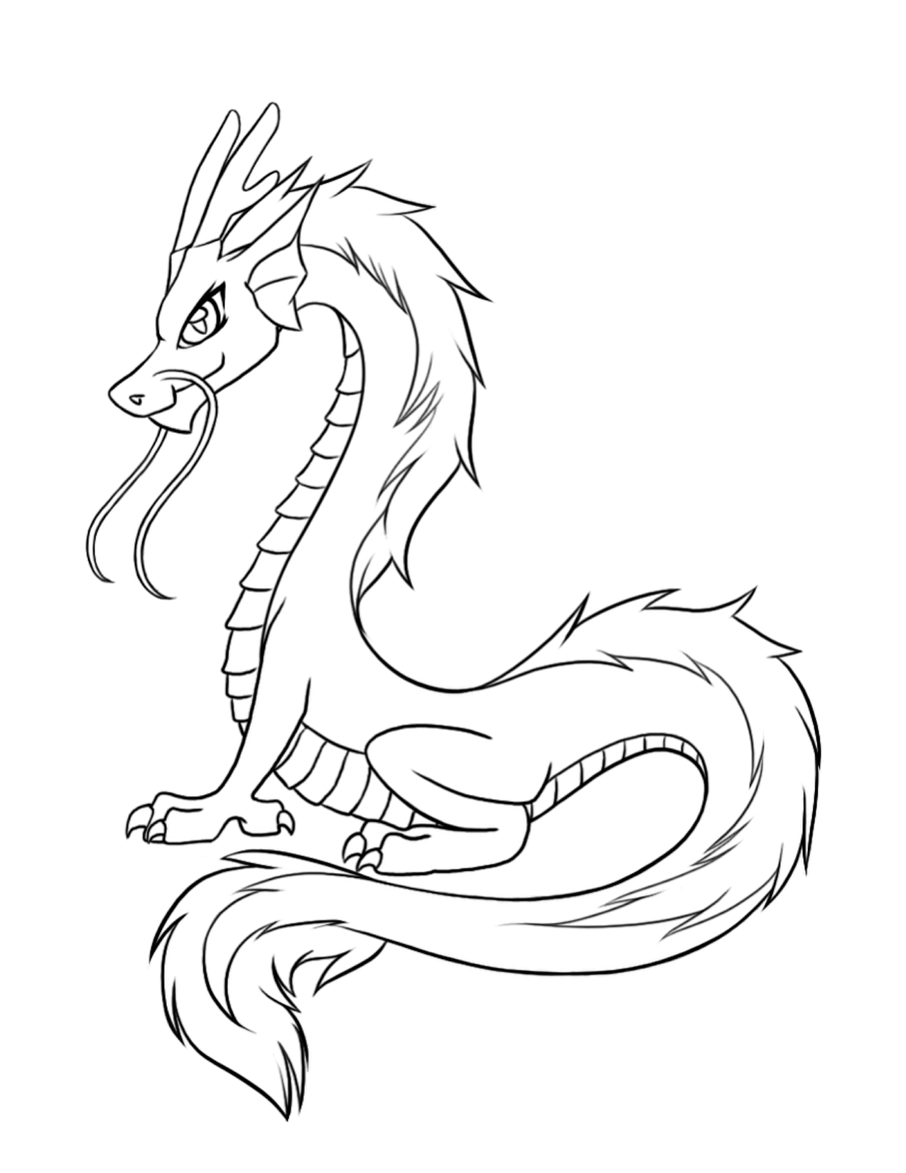 Free Printable Dragon Coloring Pictures