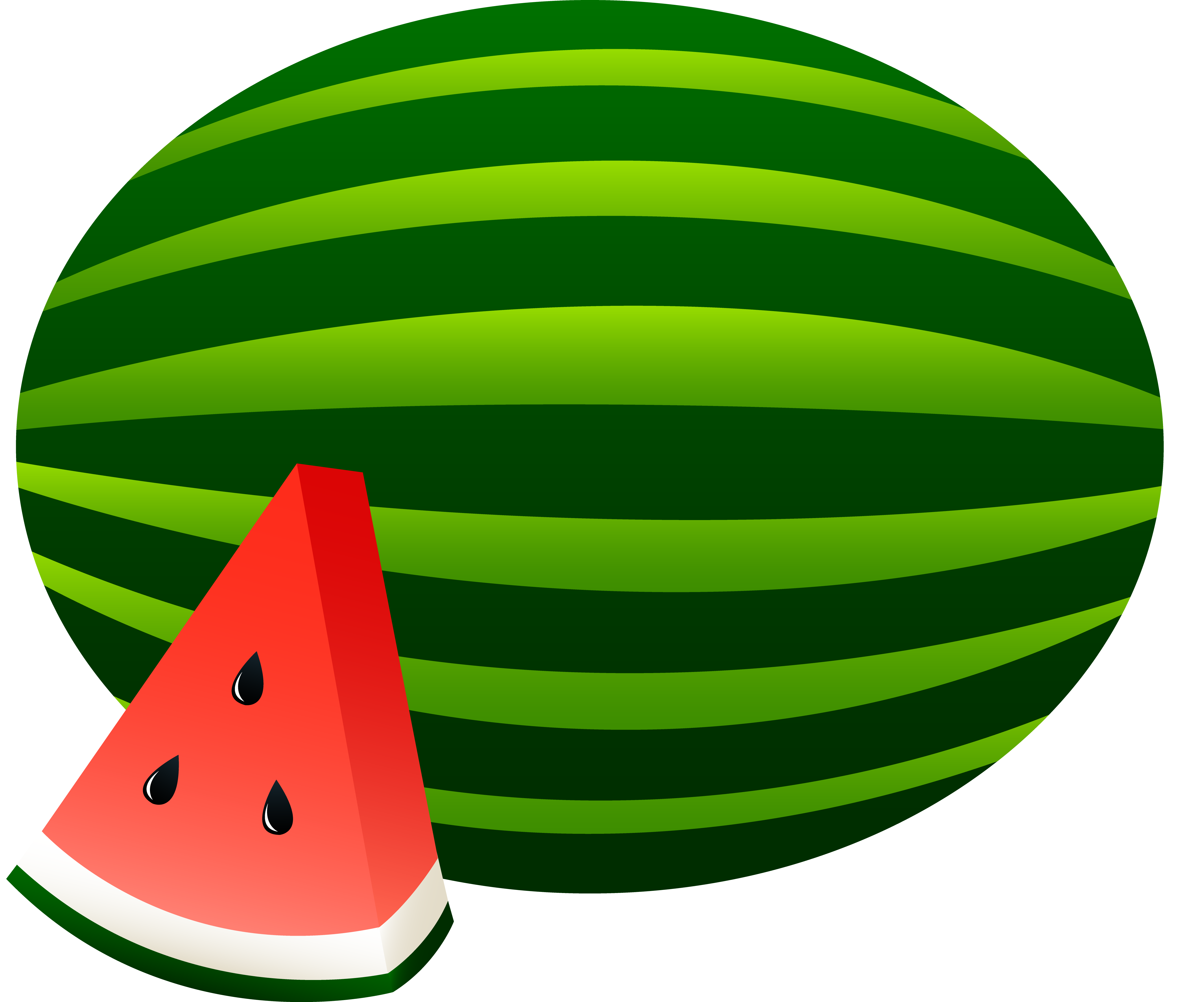 Watermelon Slice Clipart Black And White - Free ...