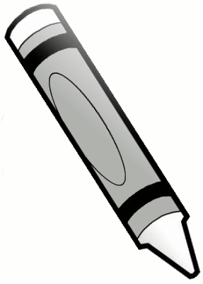 Crayon Clipart Black And White - Free Clipart Images