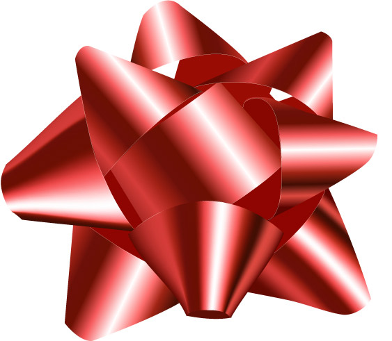 free clipart red christmas bow - photo #36