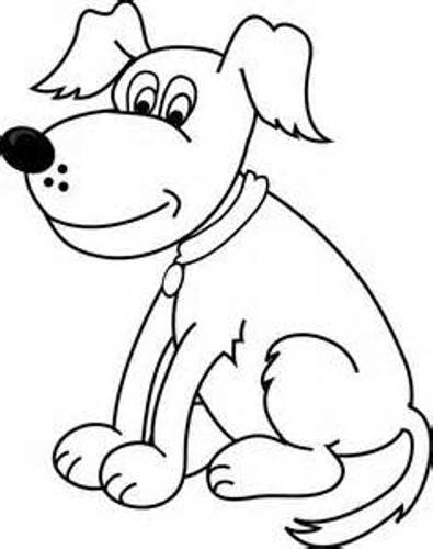 free clipart of dogs black and white - photo #14