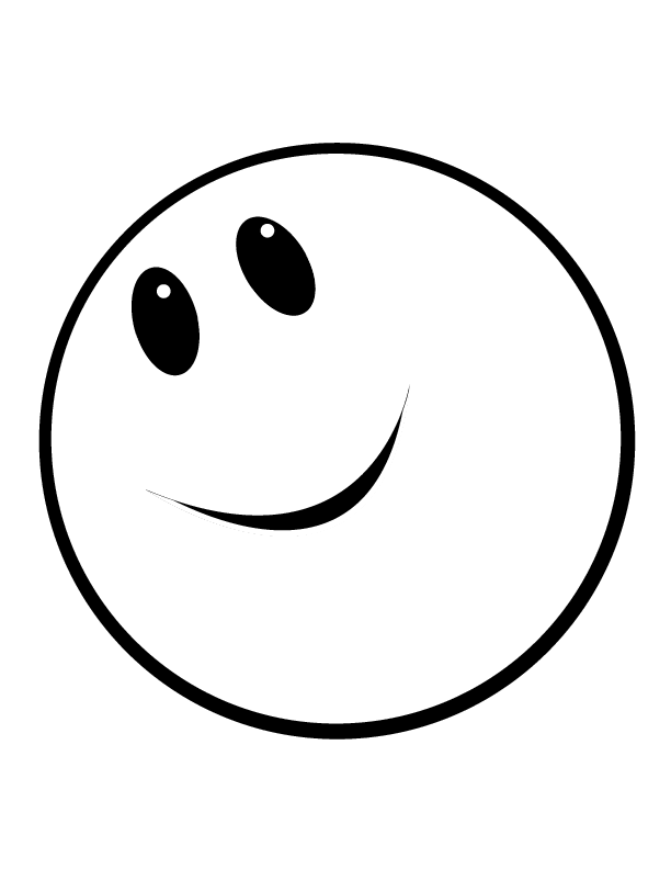 a happy face coloring pages - photo #12