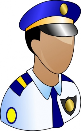 Policeman clip art vector, free vector graphics
