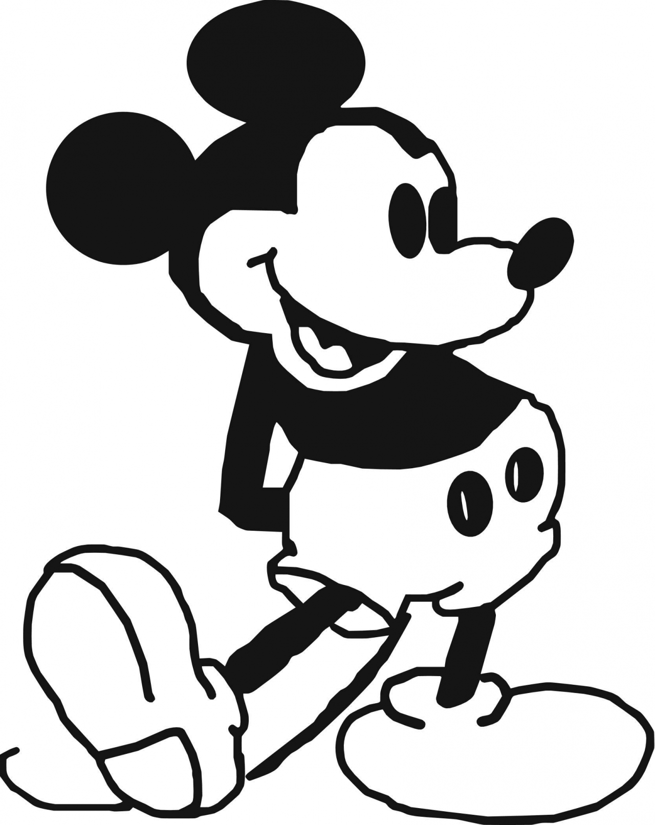 Mickey mouse 1 mickey mouse cartoon stickers vinyls decals - ClipArt
