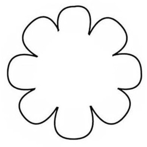 Flower Template or Coloring Page - Polyvore