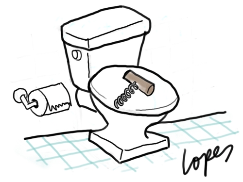 Constipation By Lopes | Education & Tech Cartoon | TOONPOOL