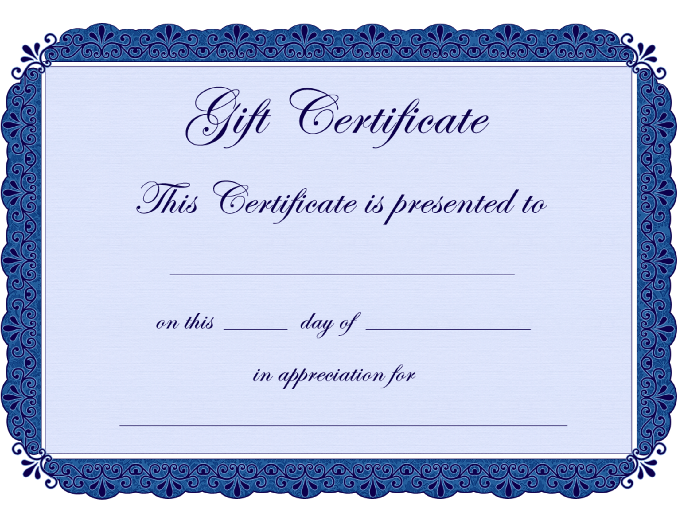 Gift Certificate Templates Microsoft Office Templates