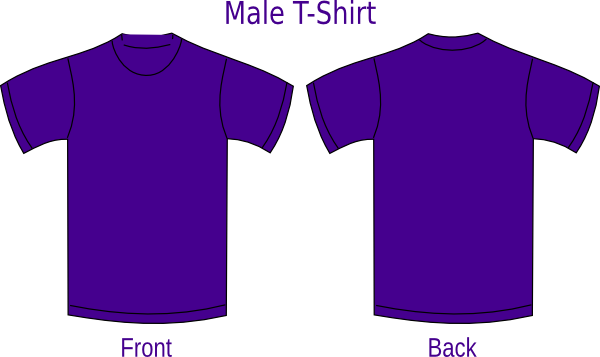 T Shirt Front And Back clip art - vector clip art online, royalty