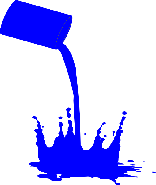 Paint Splat Blue Clip Art - vector clip art online ...
