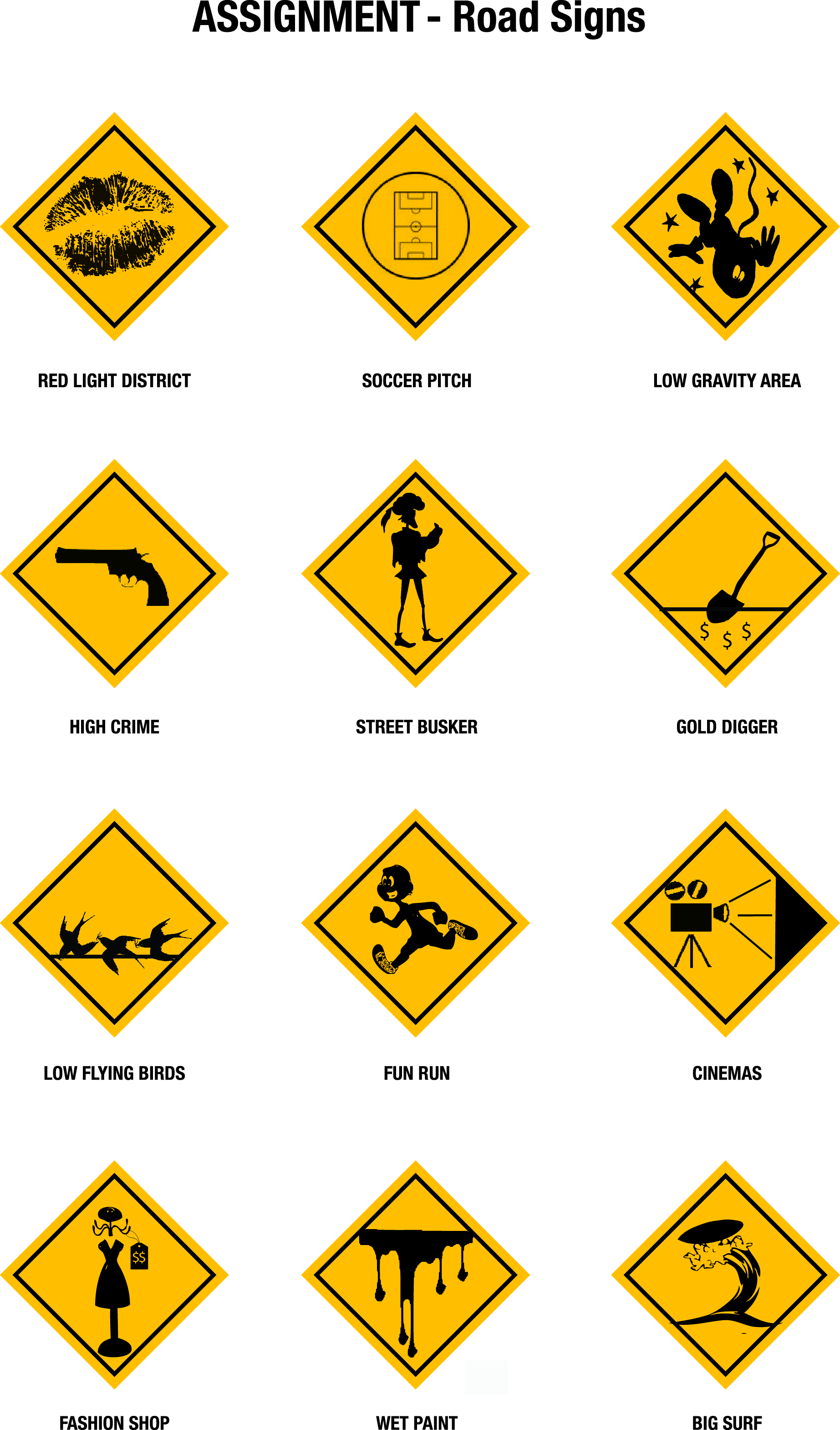 Road Signs And Symbols - ClipArt Best