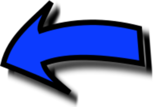 arrow pointing left - vector Clip Art