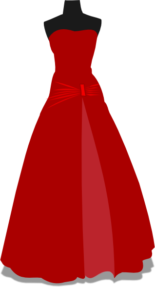 red dress clipart - photo #11