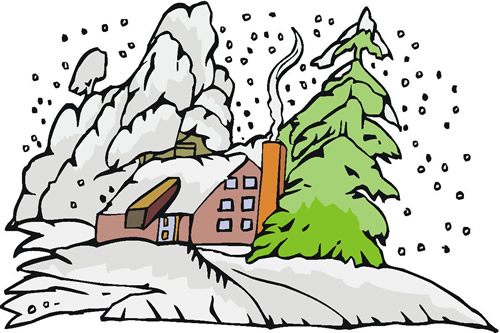 snowy day clipart - photo #12