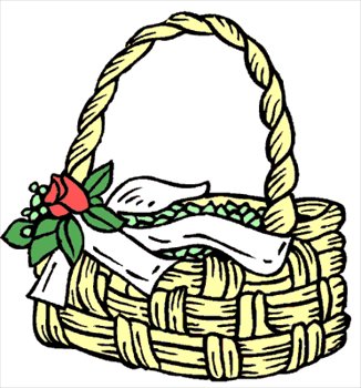 Free basket-with-flower Clipart - Free Clipart Graphics, Images ...