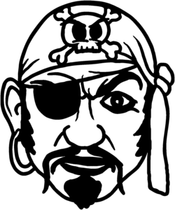 Pirate Decal With Eye Patch STOM #3 Truck, Boat, Car Window ...