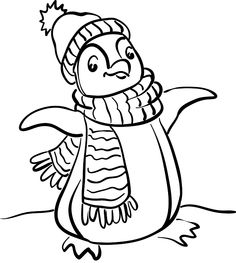 Coloring, Coloring pages and Penguins