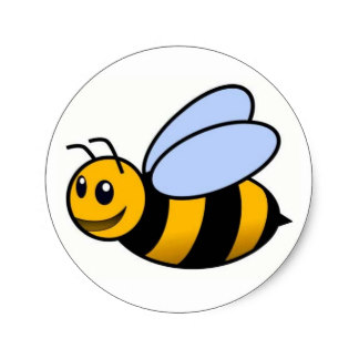 Bee Drawing Stickers | Zazzle
