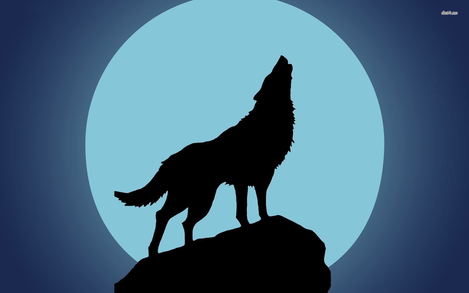 Howling Wolf @ The Moon - ClipArt Best