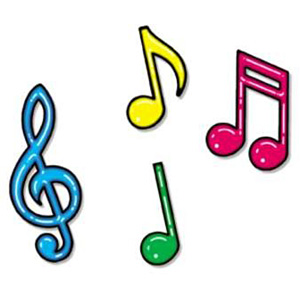 Colorful Music Notes Symbols - Free Clipart Images
