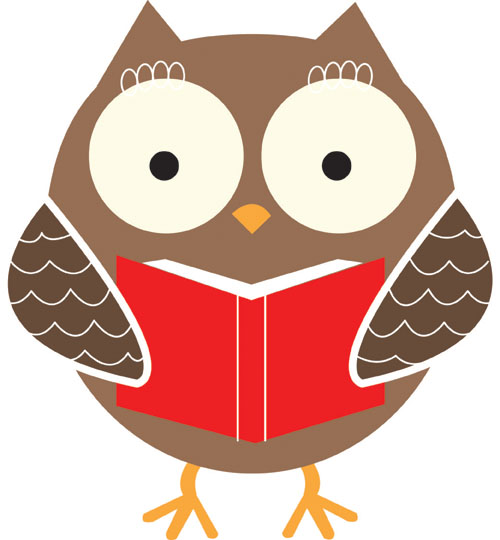 Owl Reading Book Clipart