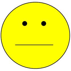 Straight Face Smiley Faces Clipart