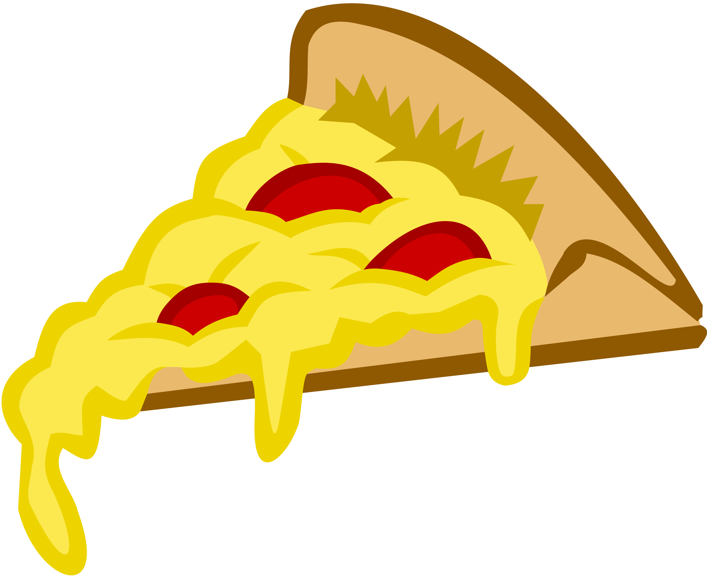 Pepperoni Pizza Slice Clipart