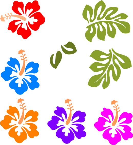 449 views Hawaiian graphics clip art
