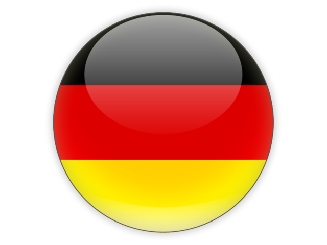 Round icon. Illustration of flag of Germany