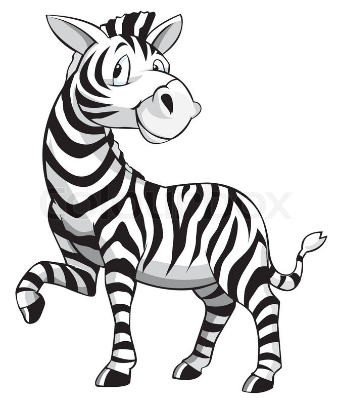 Cartoon and Zebras