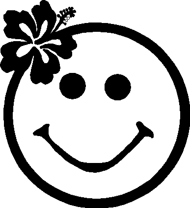 Smiley face clipart black and white