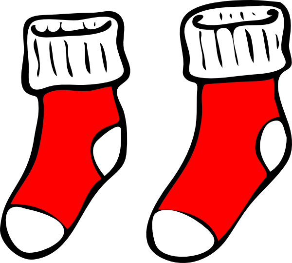 Red Socks Clip Art - vector clip art online, royalty ...